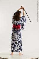 japanese woman in kimono with sword saori 13b